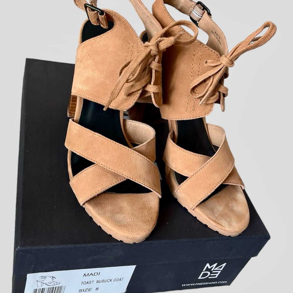 M4DE Madi Nubuck women’s heels - size 8